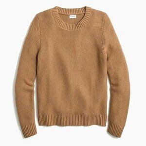 J. Crew beige oatmeal‎ neutral heavy knit long sleeve crewneck pullover sweater